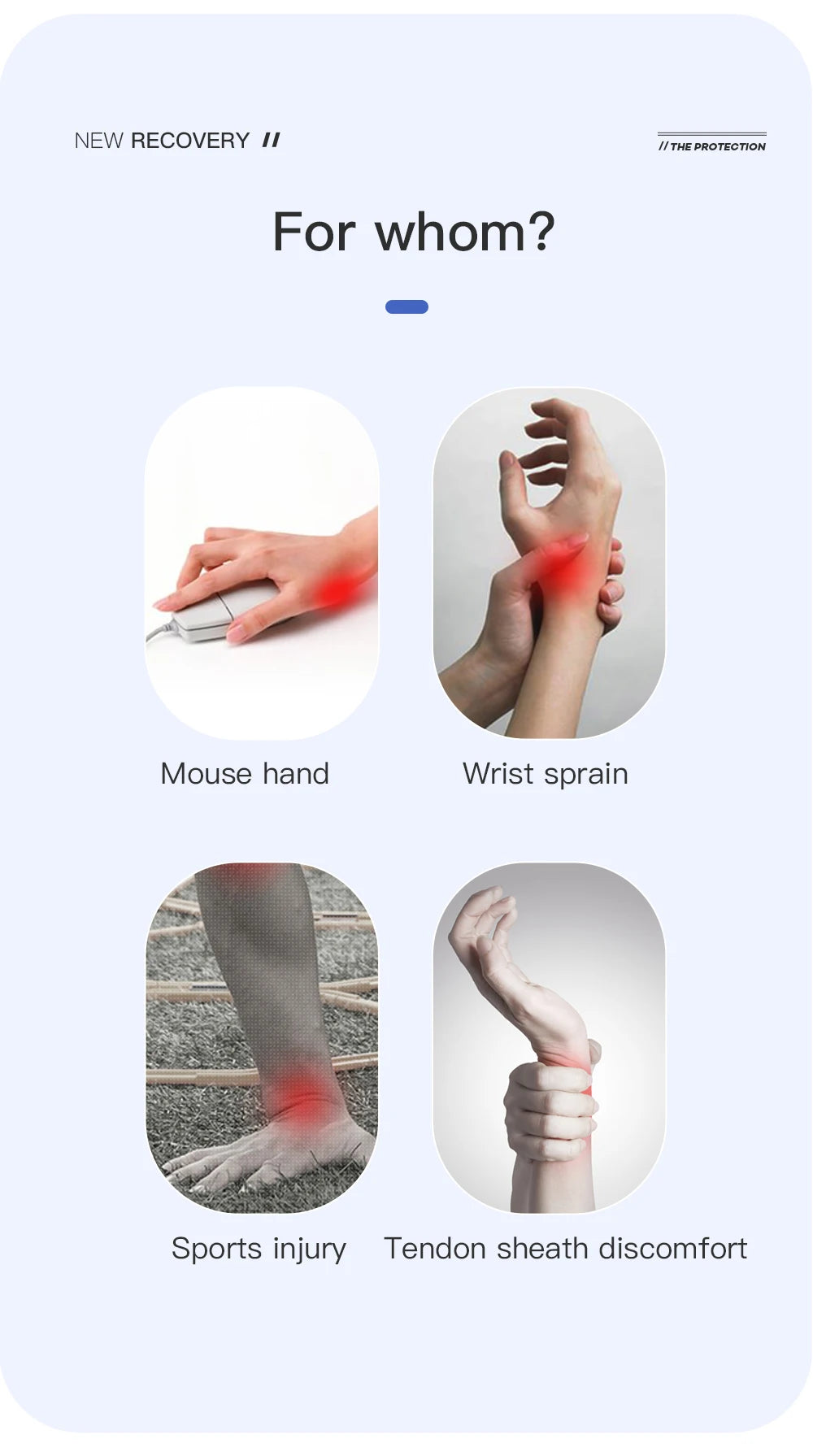 Flexible Splint Wrist Thumb Support Brace for Tendonitis Arthritis Breathable Thumb Protector Guard Fits Right and Left Hand