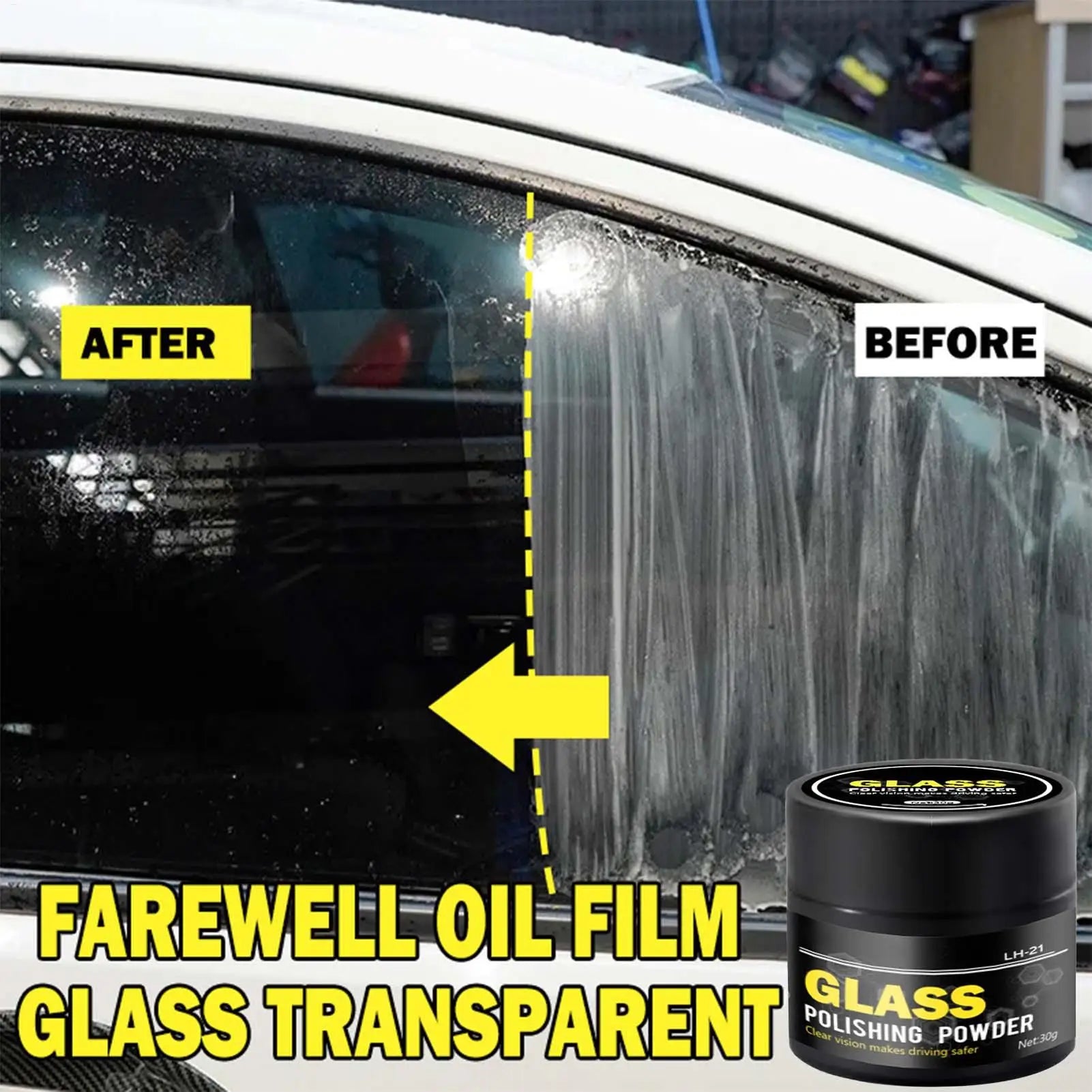 Cerium Oxide Powder For Glass Polishing Car Window And Mirror Repair Kit Car Scratch Compound Glass Oil Film Cleaner