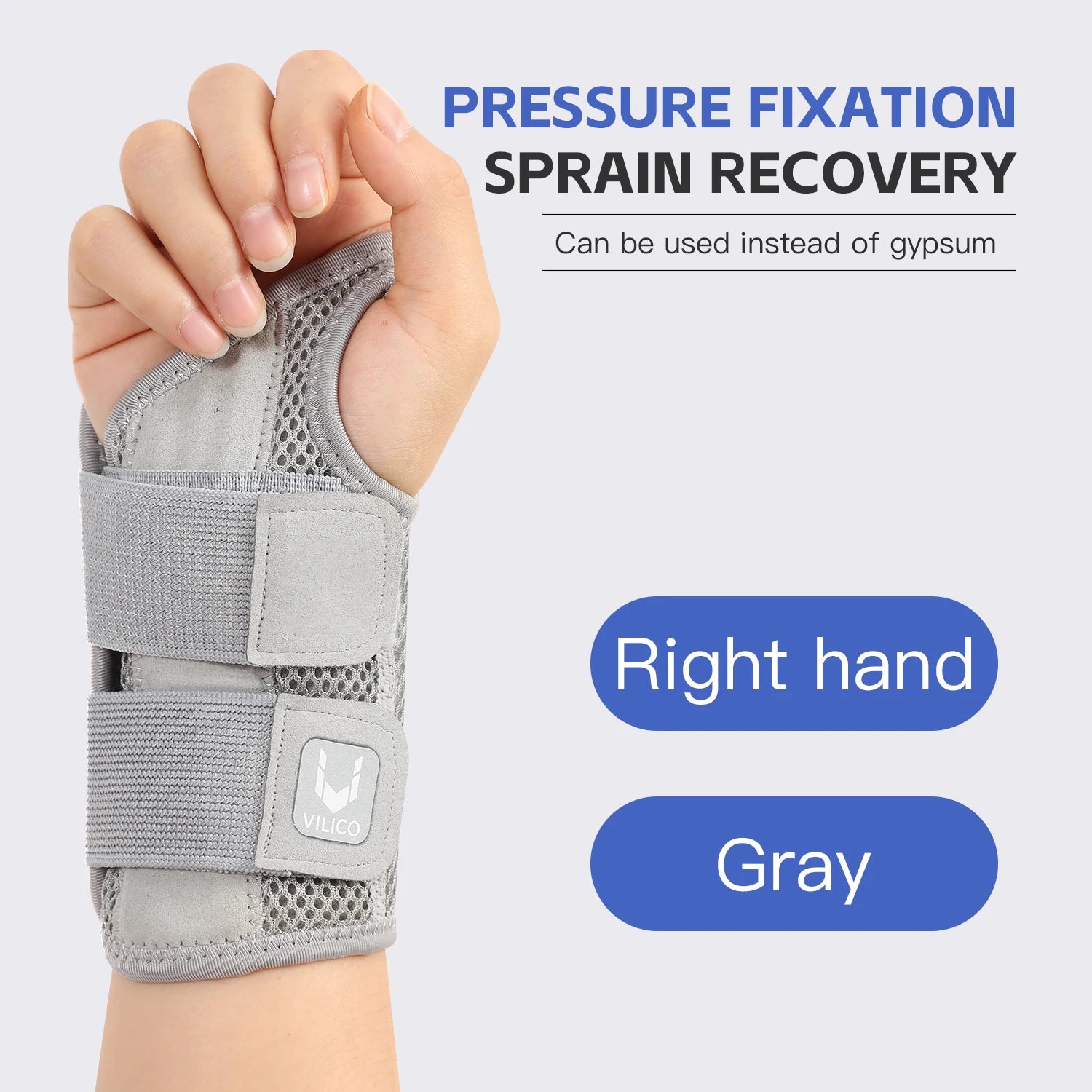 Ergonomic Wrist Brace with Splints for Pain Relief Support