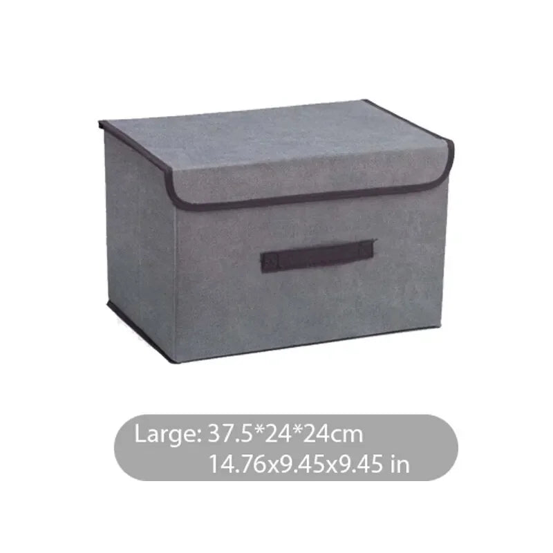 Shadow Gray Foldable Non-Woven Fabric Storage Organizer