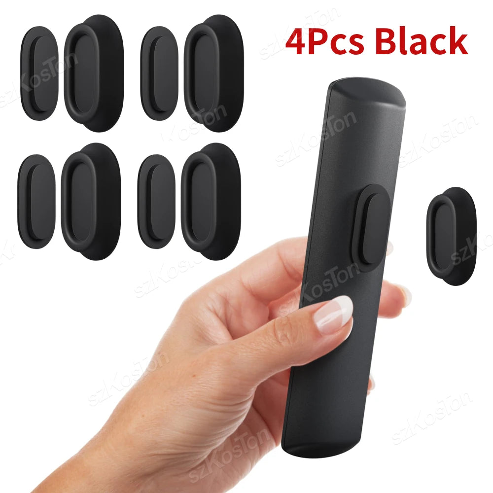 Magnetic Remote Control Holder Self-Adhesive Wall Mounted Storage Bracket for Remote Controls Household Goods Organizers Storage