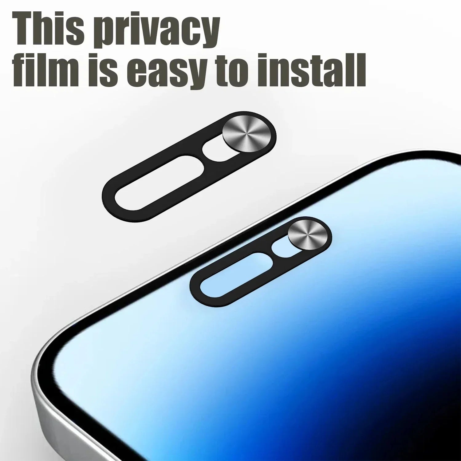 1-2Pcs Black Webcam Cover for IPhone Anti-hacker Shutter Privacy Protection Slide Shield Anti-peep for SmartPhone Laptop Camera