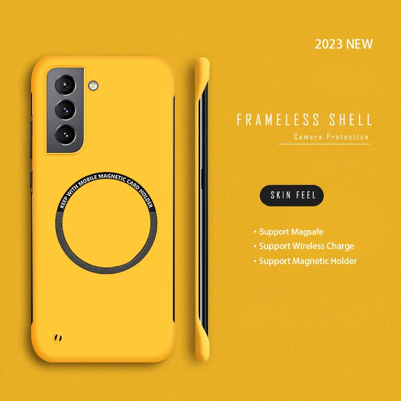 Samsung Galaxy S20-S24 Ultra Slim Frameless Magnetic Case