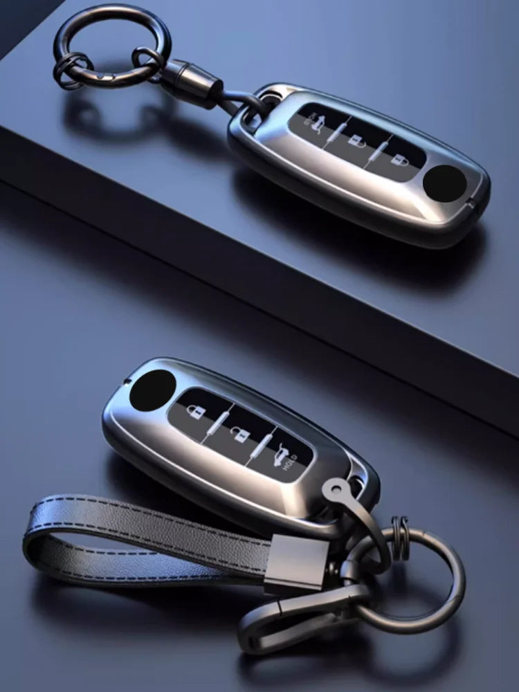 For Nissan Rouge Kicks Pathfinder J12 Ariya Altima Rogue Qashqai Bluebird Sylphy Remote Car Key Case Cover Holder Accessories