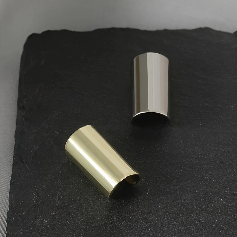 Geometric Stainless Steel Long Tube Non-Piercing Ear Cuff