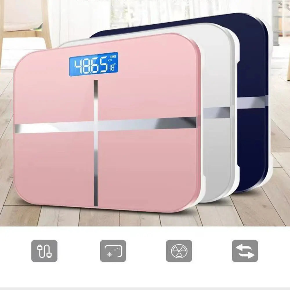 Weight Scale  Loss Weighing Device LED Display Smart Body Weight Scale Precision Electronic Scale for Home Office Adult