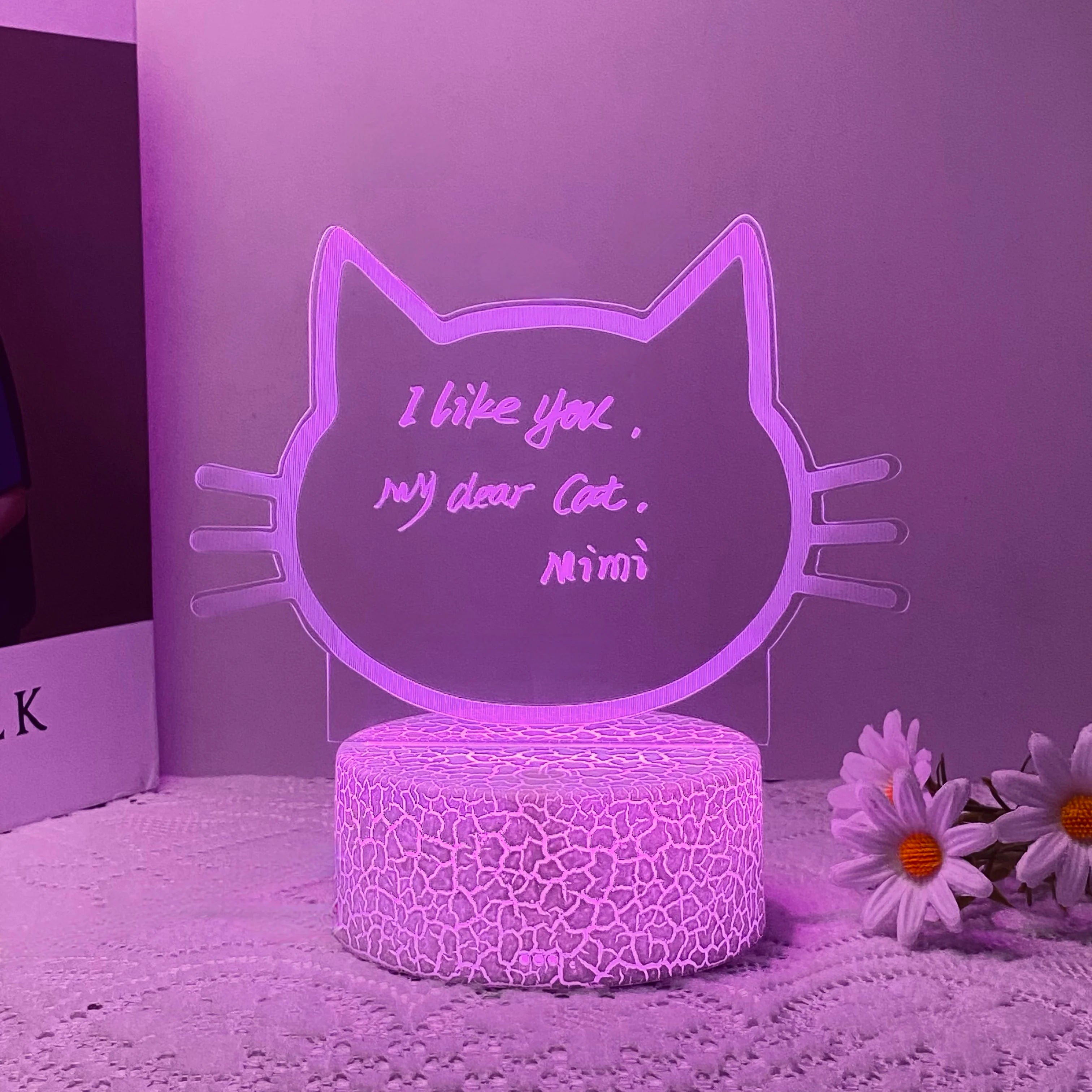1pc DIY message board night light, USB table light, companion sleeping light, Thanksgiving, birthday gift table light for friend