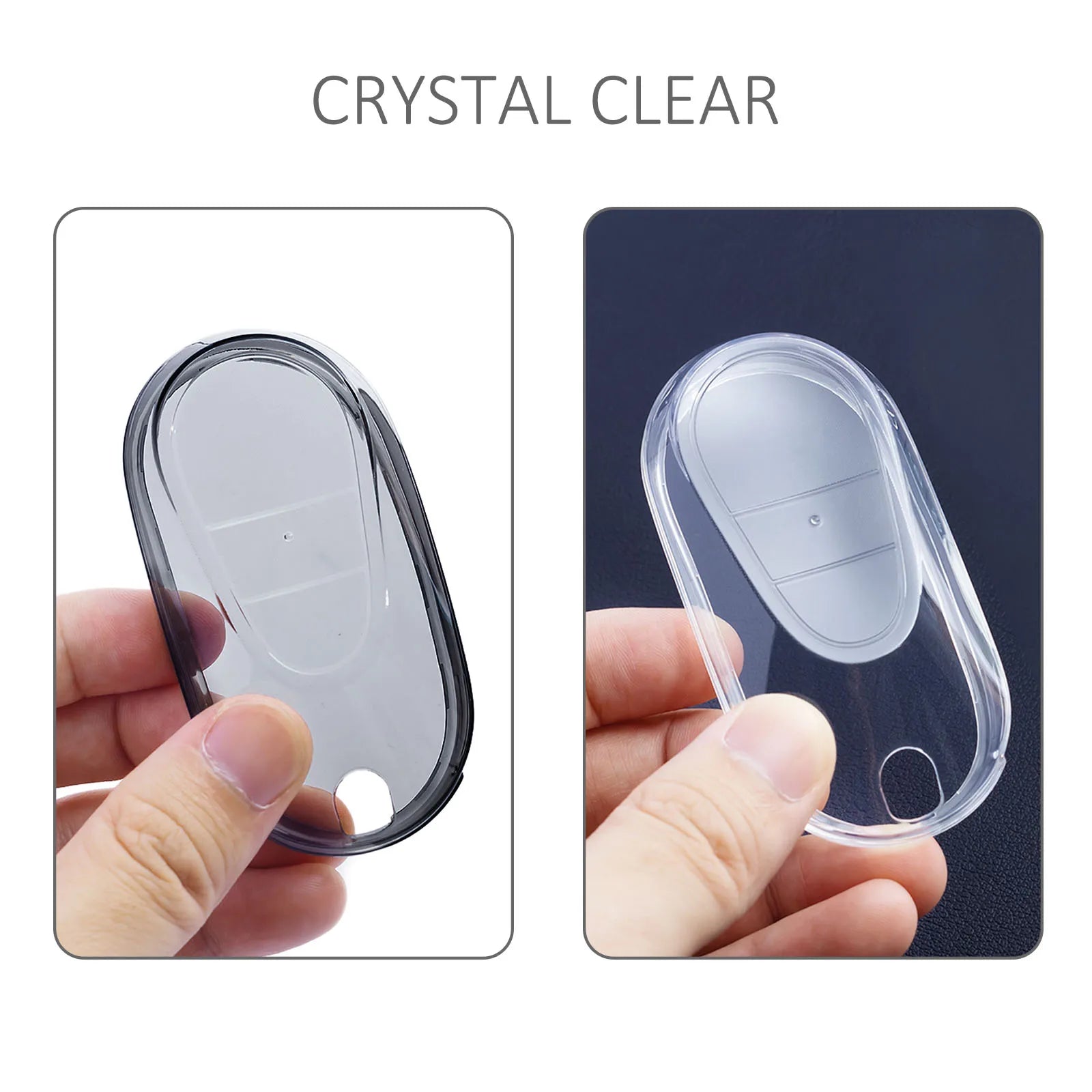 Slim Car Key Fob Case Cover Keychain For Mercedes Benz C200 C300 C43 AMG E200 E350 E450 S500 S580 GLC CLE EQE EQS 300 350 500