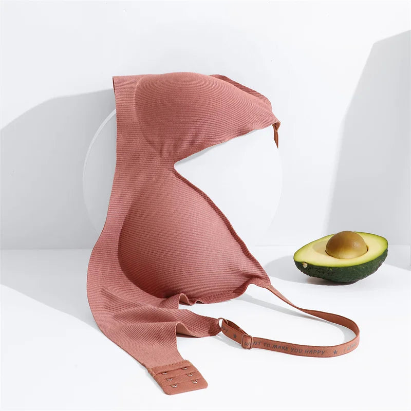 3-Pack Seamless Wire-Free Plunge Push Up Bras