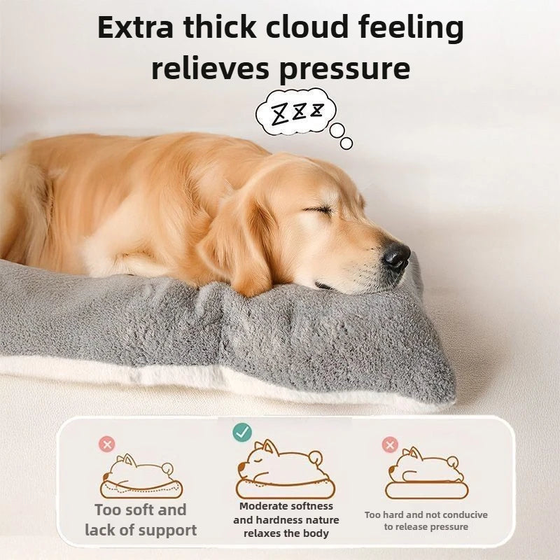 Large Reversible Thermal Dog Bed Mat - Winter Warming Pad
