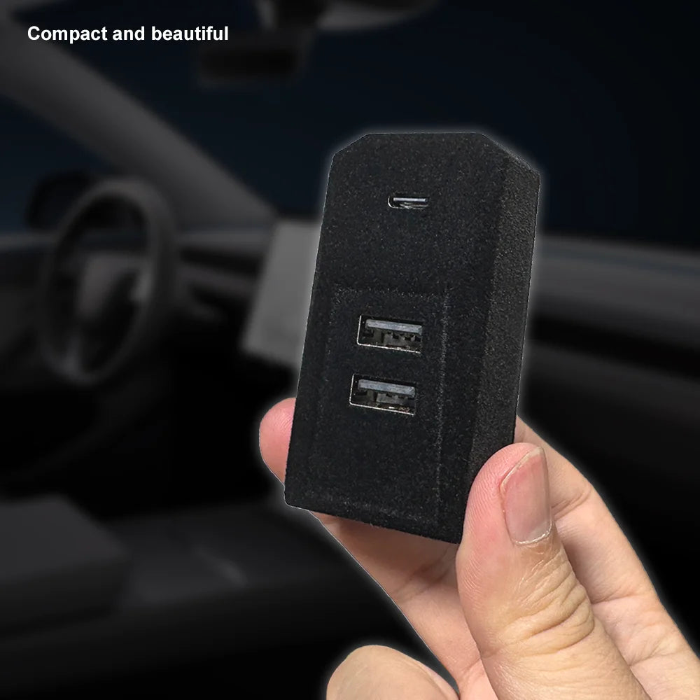 Tesla Model Y Juniper & Model 3 Highland Glovebox USB Hub