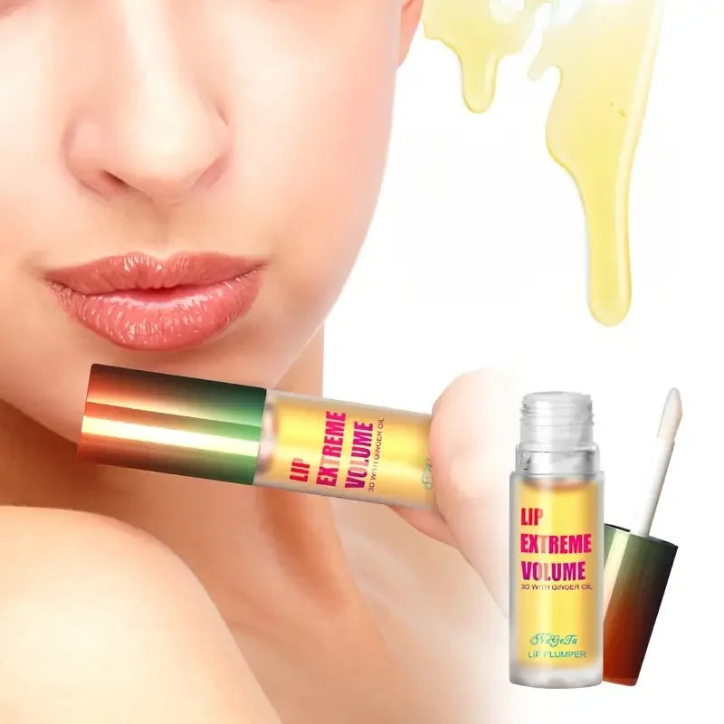 Ginger and Mint Volumising Lip Oil Plumper Serum Duo