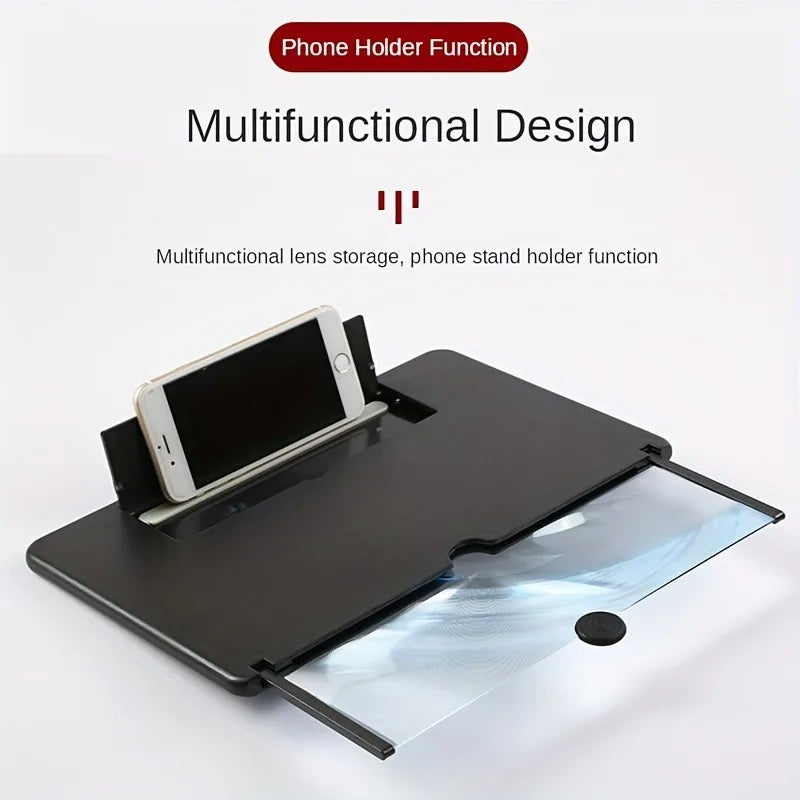 10/12 inch Multi Functional HD Amplifier Mobile Phone Screen Amplifier  HD Screen Magnifying Glass Anti Blue Light Eye Protectio