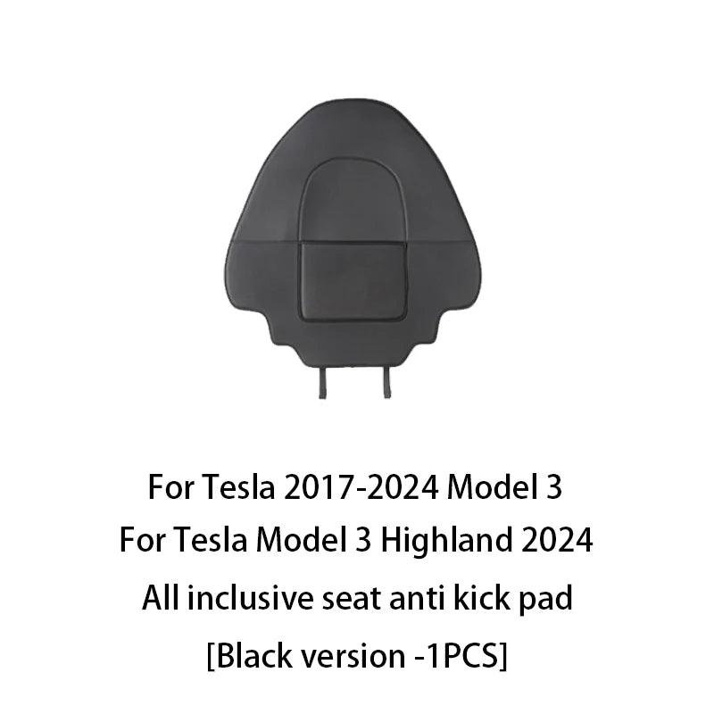 Tesla Model 3 & Y Leather Seat Back Kick Protectors
