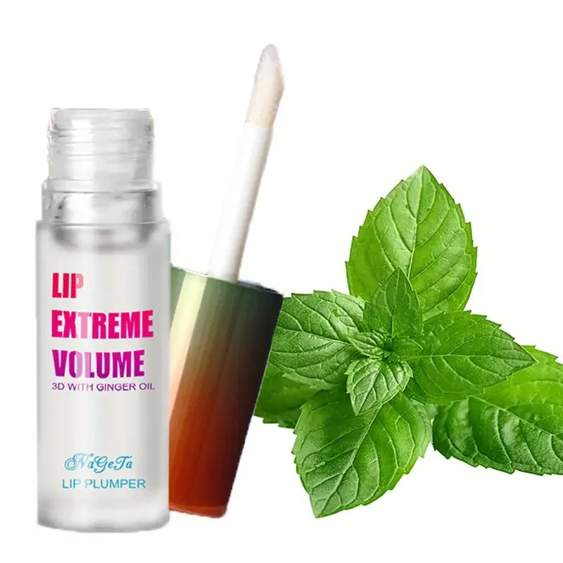 Ginger and Mint Volumising Lip Oil Plumper Serum Duo