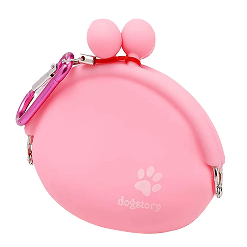 Silicone Portable Dog Training Snack Pouch Travel Bag