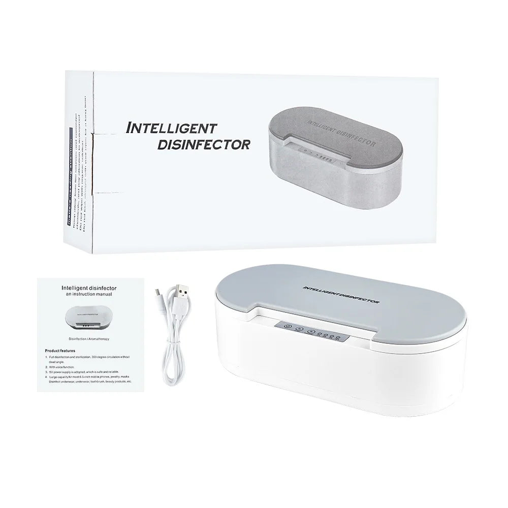 Esterilizador UV Elétrico com Aromaterapia para Joias Óculos Telemóveis Ferramentas de Manicura e Maquilhagem