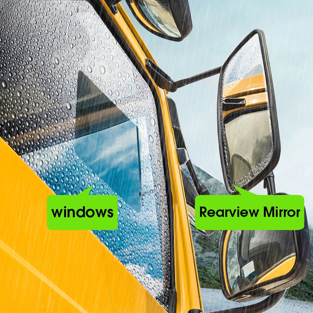 Car Rearview Mirror Anti Fog Film Universal Waterproof Film Window Glass Anti-Fog Anti-reflective Sticker Clear Auto Accessores