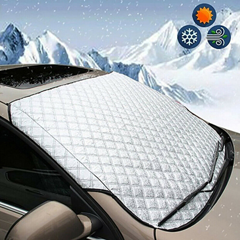 1Pc Universal Car Front Windshield Cover Auto Sunshade Snow Ice Protection Cover Winter Summer Windshield Shield 150cm x 70cm