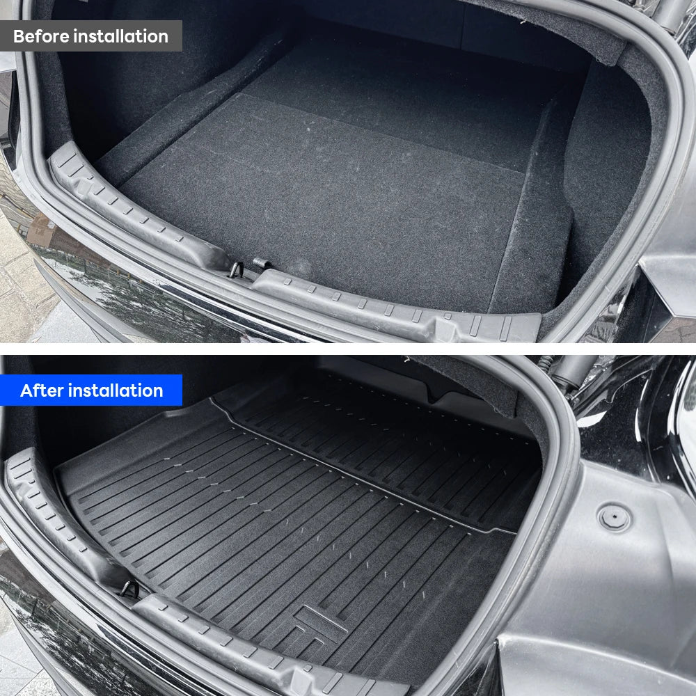Tesla Model 3 Highland 2024-Present TPE Waterproof Trunk Mat Set