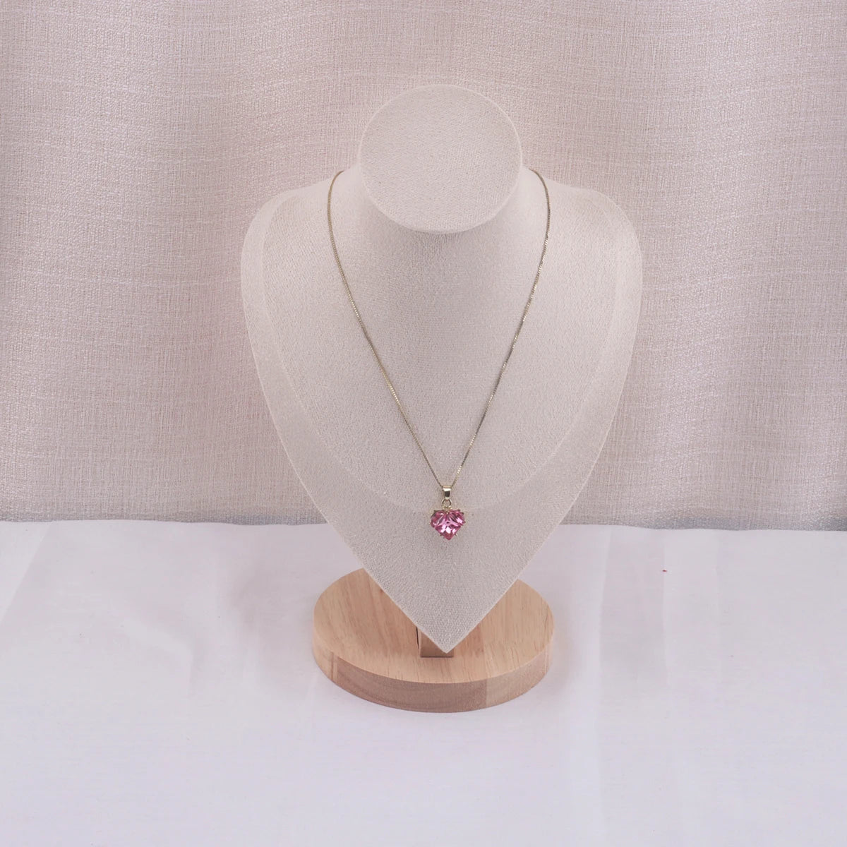 Velvet Portrait Necklace Jewelry Display Mannequin Bust Stand