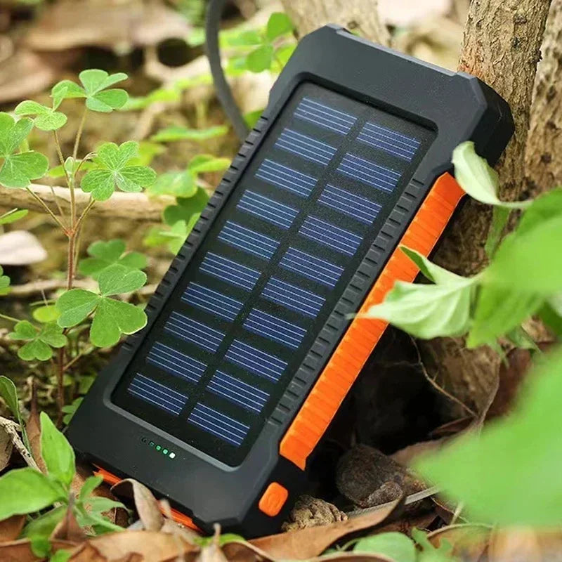 200000mah Solar Power Bank Large Capacity Portable External Battery Fast Charging Silicon Solar Panel Outdoor Essential