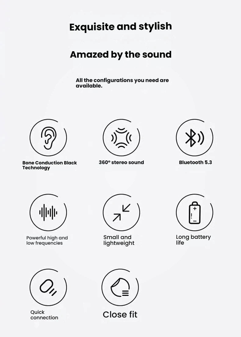 HOMEFISH B1 Portable Bone Conduction Bluetooth Speaker Mini Wireless Vibration Speaker HiFi Stereo TWS for Home Outdoor Travel