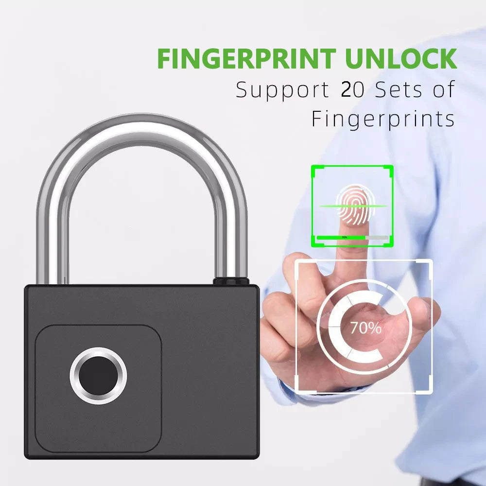 RAYKUBE Tuya Smart Padlock Fingerprint Waterproof USB Charging Quick Identification Unlock Sensor High Quality P70/P55/PQ1