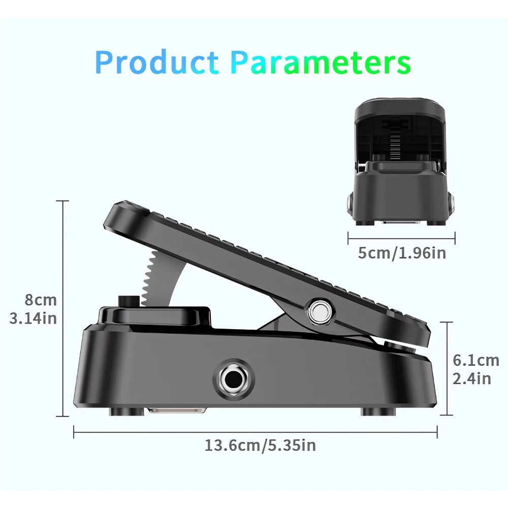 VP-1 Pedal Volume/Expression 2-in-1 Pedal No Power Supply Required Cushioned Feet No Noise Precise Direct Control of Rack