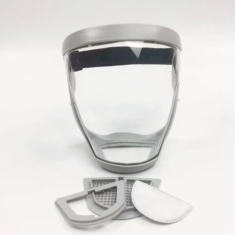 Protective Full Face Shield Mask Transparent Head Eyes Safety Cover Glasses Screen Visors Dustproof Wind Proof Anti-Fog Goggles