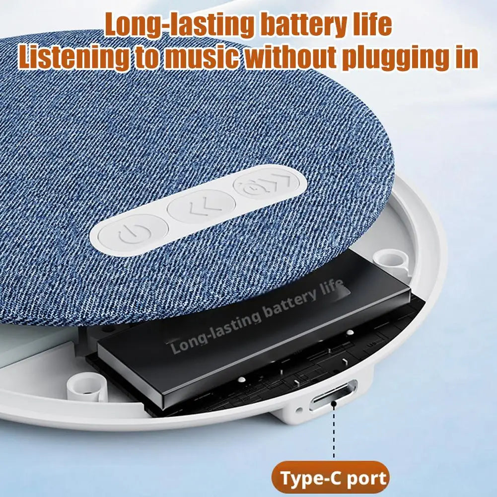 Bedroom Pillow Speaker Bluetooth 5.4 Under Pillow Sound Machine with White Noise 30 60 90 Min Timers HiFi Stereo Sound