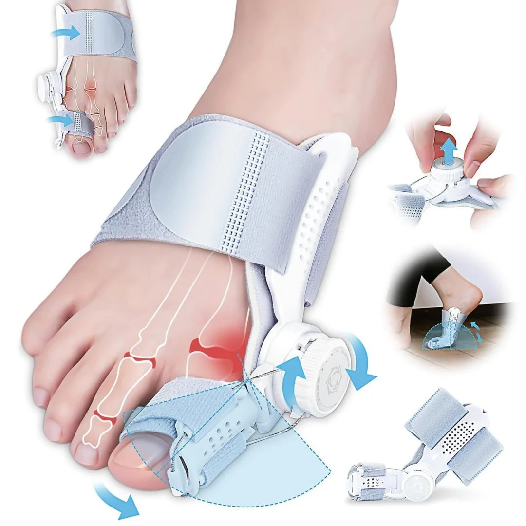 Adjustable Knob Bunion Corrector and Big Toe Alignment Splint