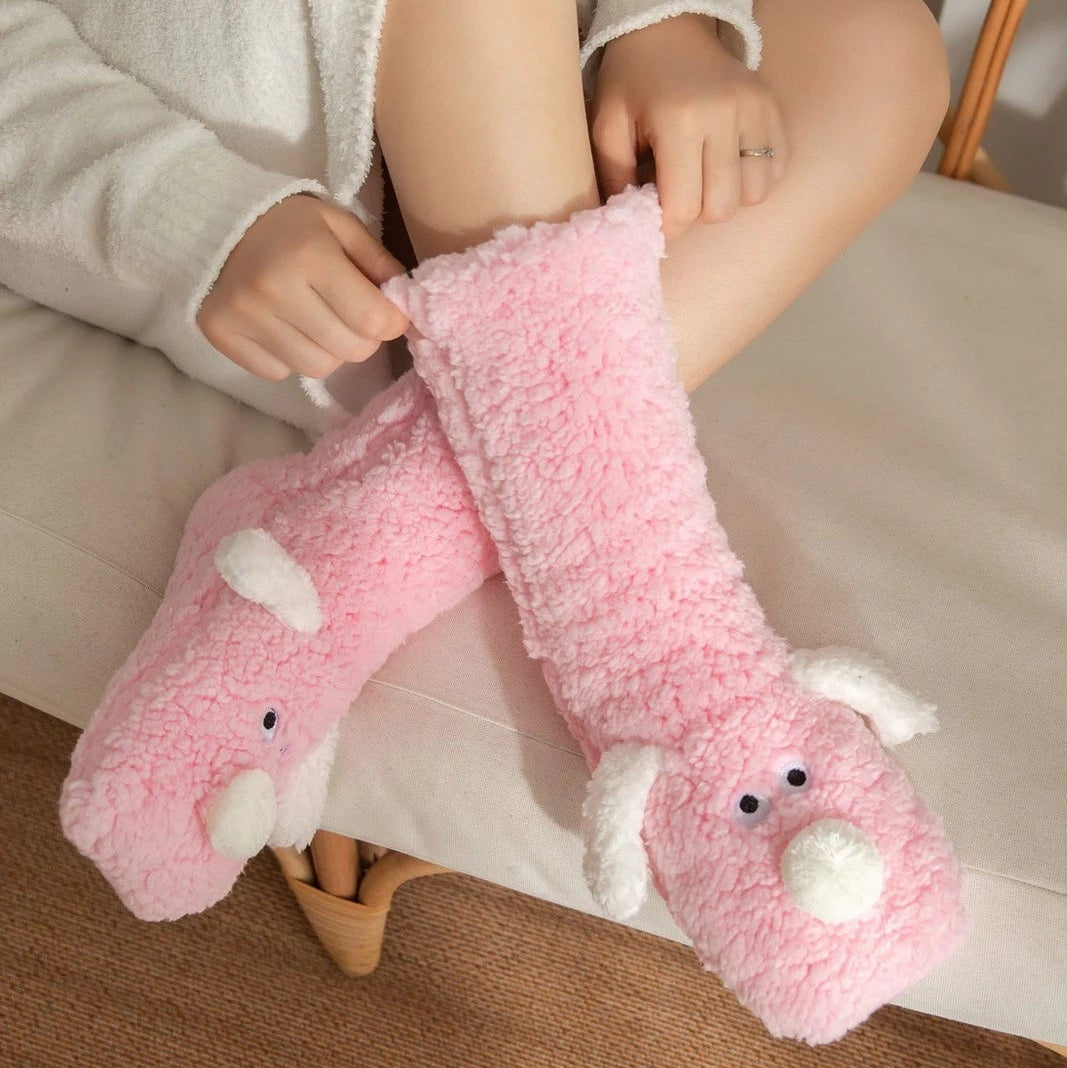 Thick Coral Fleece Thermal Floor Socks