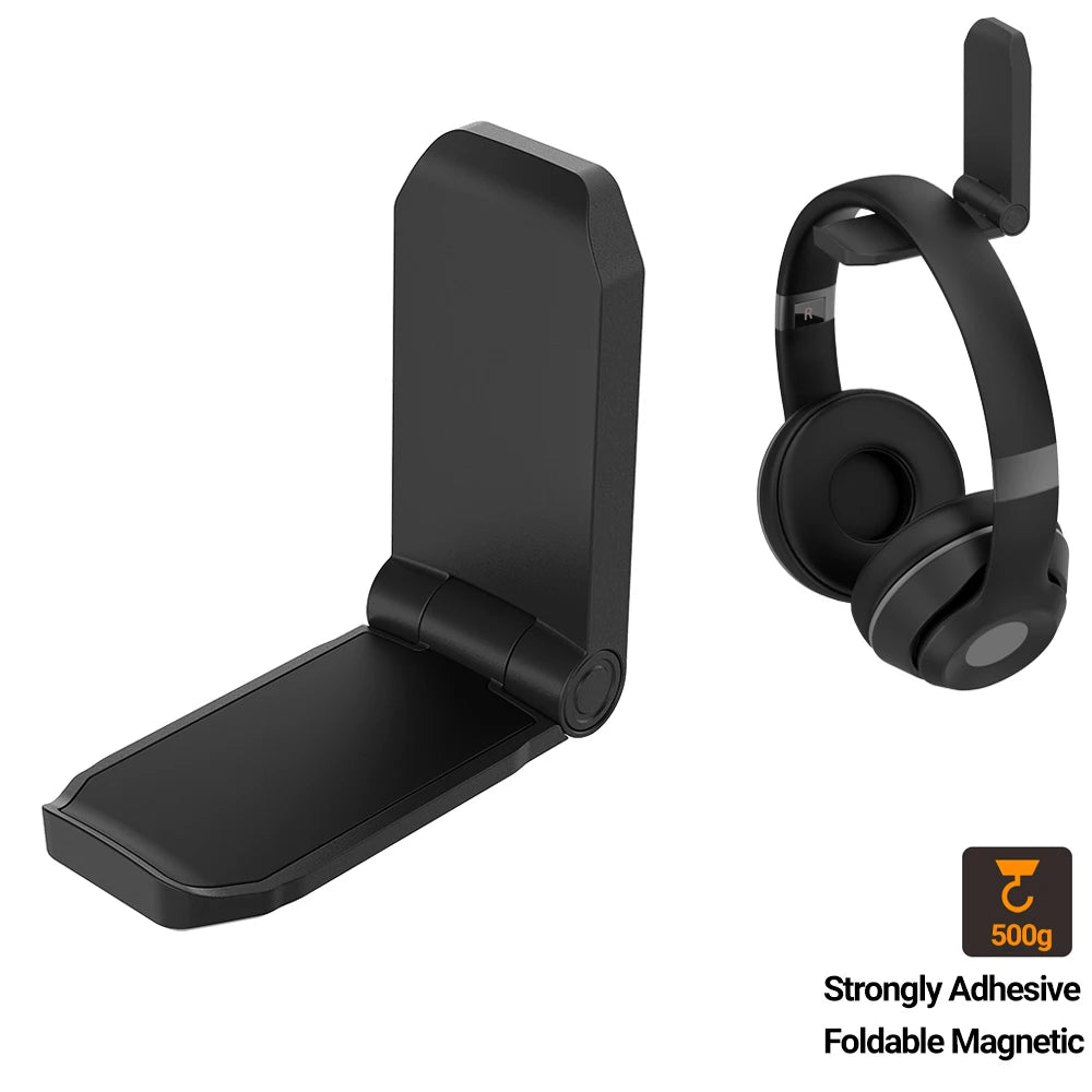 Headphone Bracket Swivel Mounted PC Gaming Headset Stand Holder Under Desk Hanger Hook Earphones Display Stand With USB Ports