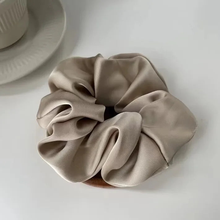 Premium Silk Satin Elastic Hair Scrunchies Ponytail Holder
