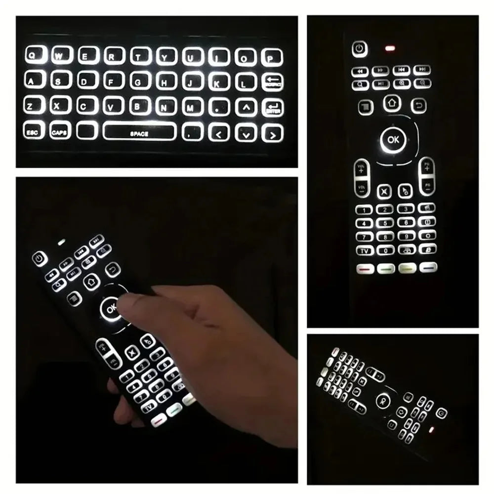 2.4GHz Wireless MX3 Air Mouse Mini Keyboard Voice Backlit Remote Control IR Learning Remote Control for PC Android TV Box