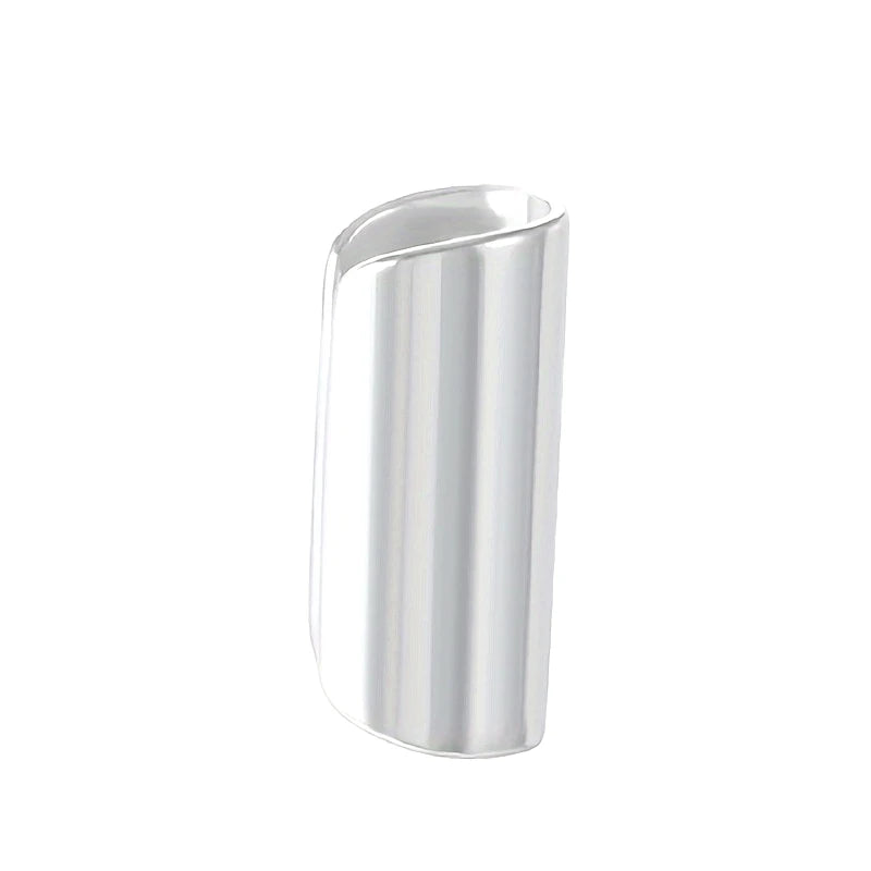Geometric Stainless Steel Long Tube Non-Piercing Ear Cuff