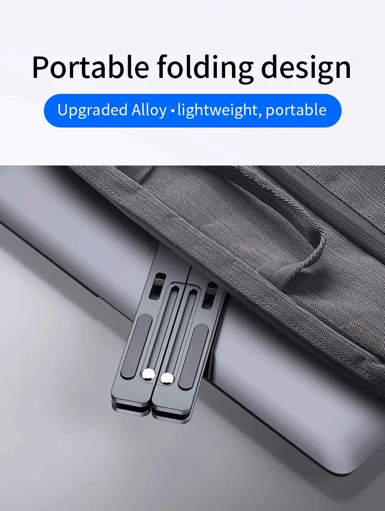 Laptop Stand For Macbook Folding Adjustable Aluminum Computer Pc Tablet Stand Notebook Tablelaptop Holder Heat Dissipation