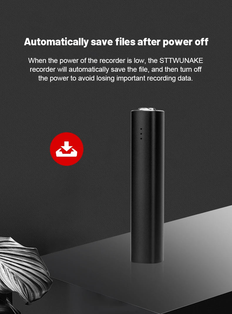 8/16/32G Voice Recorder 600 Hours Dictaphone Audio Sound Mini Recording Activated Digital Micro Flash Magnetic MP3 Player