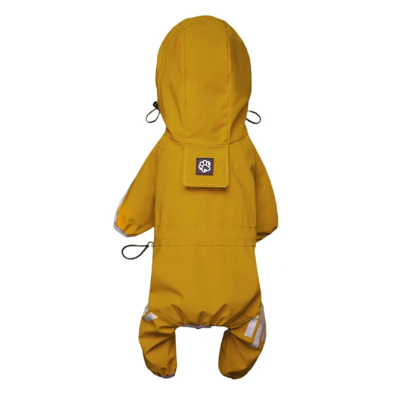 Reflective Waterproof Dog Raincoat Jumpsuit for Small Medium Pets