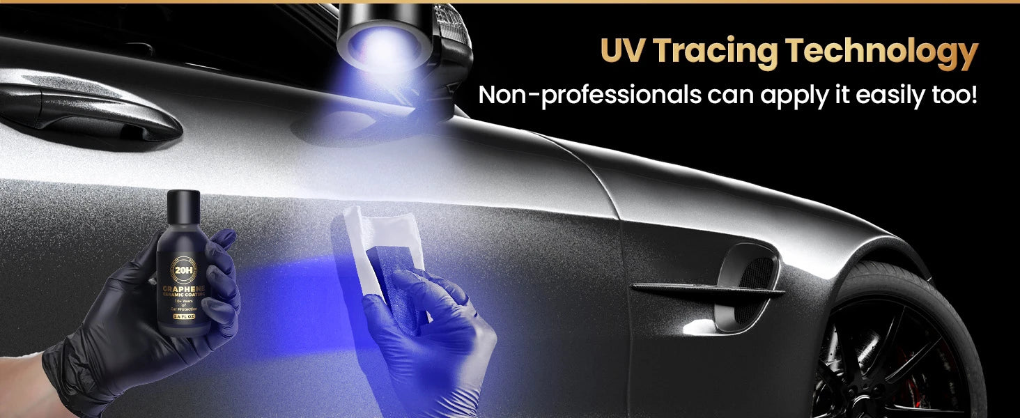 20H Advanced Nano Graphene Ceramic Coating 70ml UV Technology Extremely Hydrophobic Car Ceramic Coating Kit for Auto Detailing