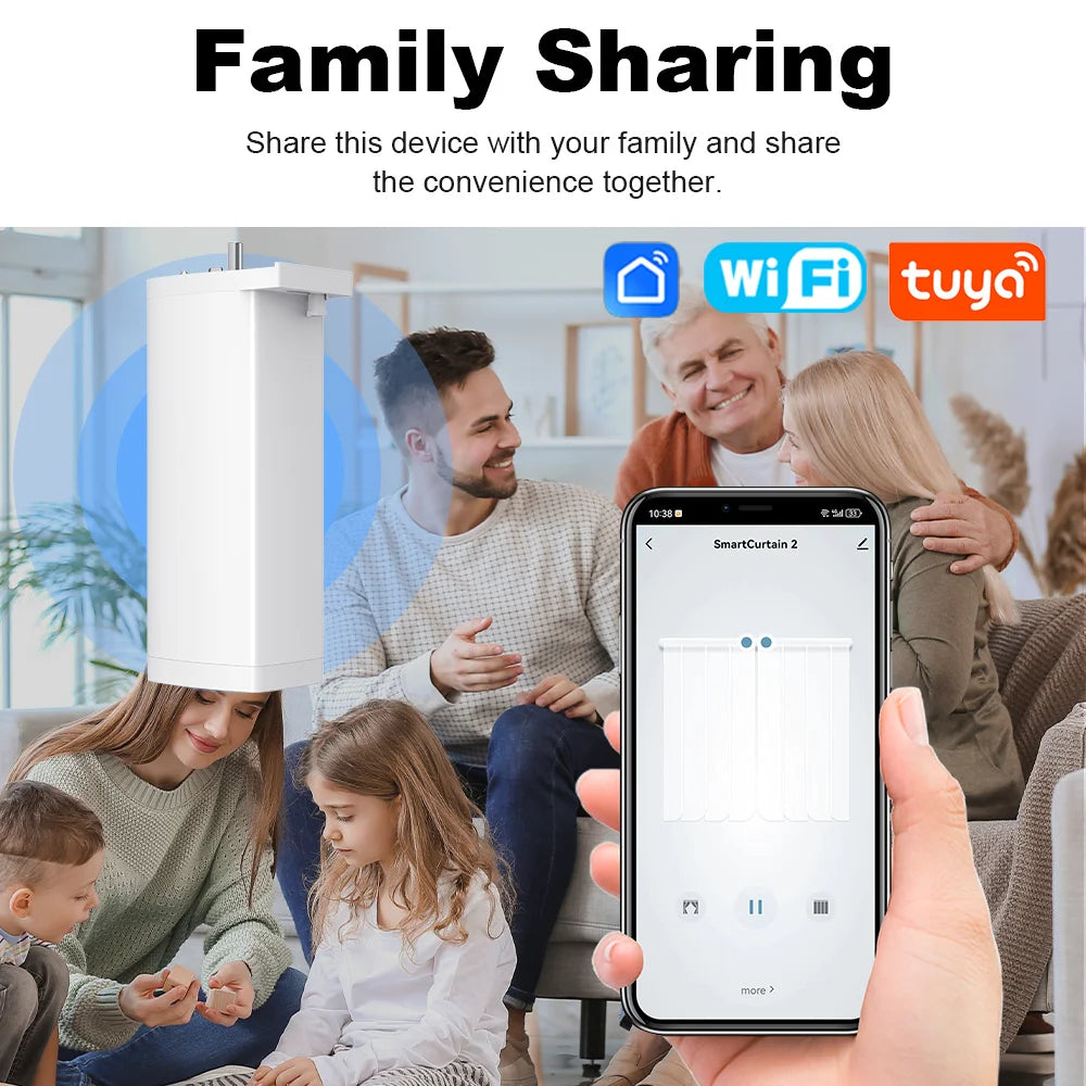 Smart Life Tuya Zigbee/WIFI Electric Curtain Motor Automatic Intelligent Support Voice Control Tools Alexa Google Assistant 15CM