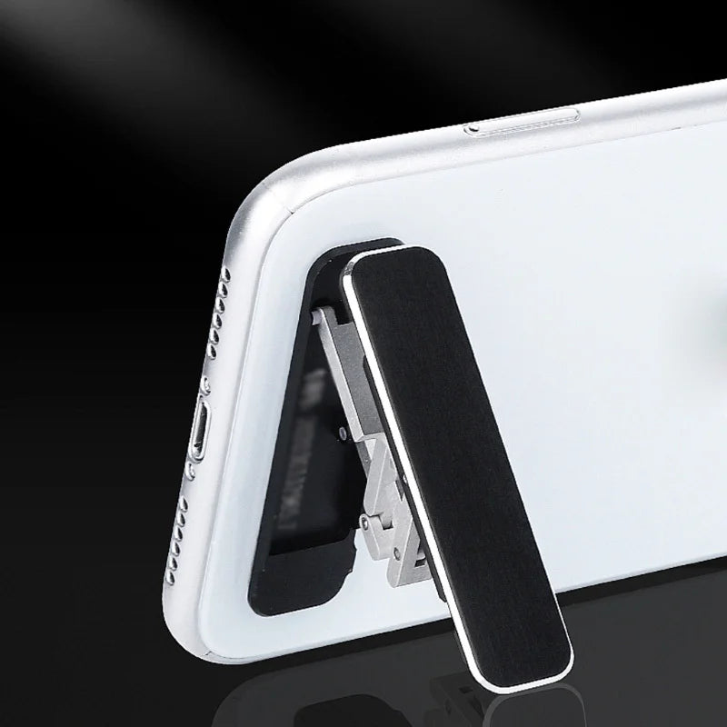Universal Mini Phone Stand Adjustable Back Sticker Self-Adhesive Folding Invisible Desktop Stand for Xiaomi IPhone Huawei