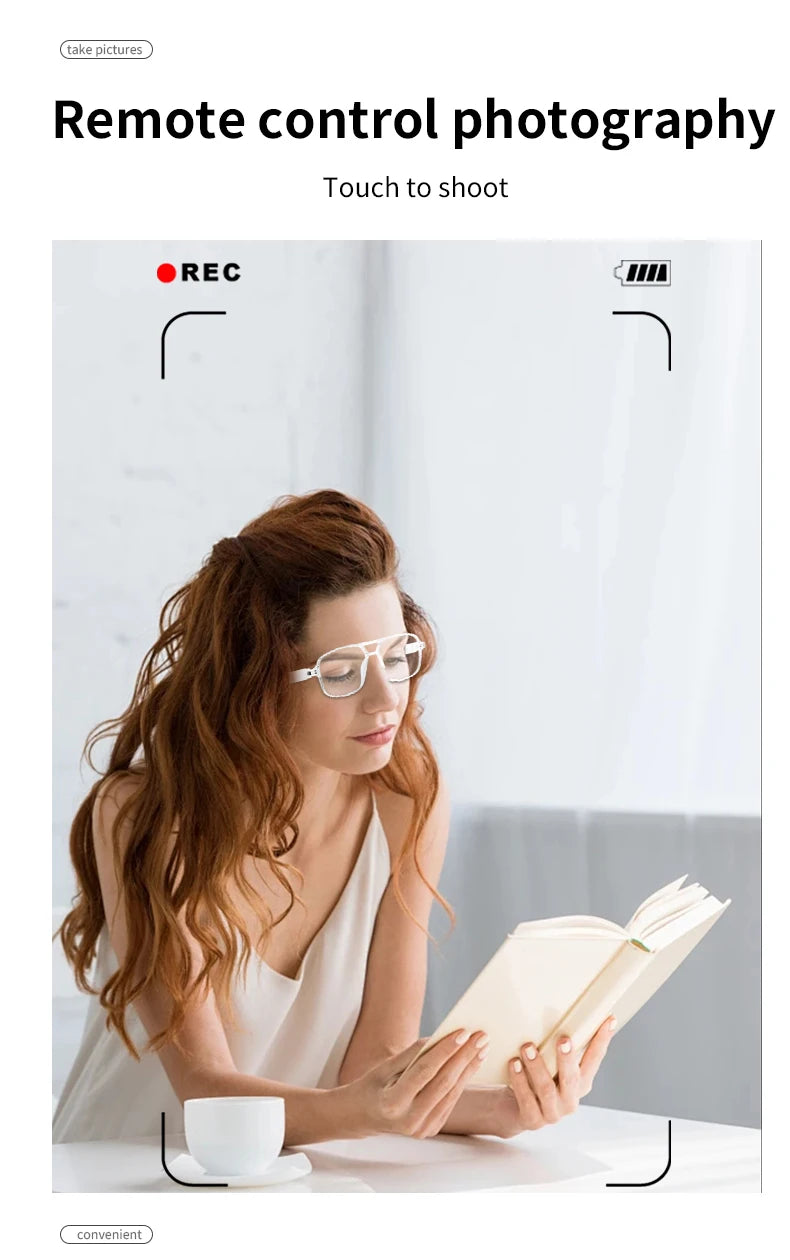2025 NEW Smart Glasses Ai Voice Assistant Touch Music Control Anti-UV Color-Change Lenses Bluetooth Call Headphone for Men Women