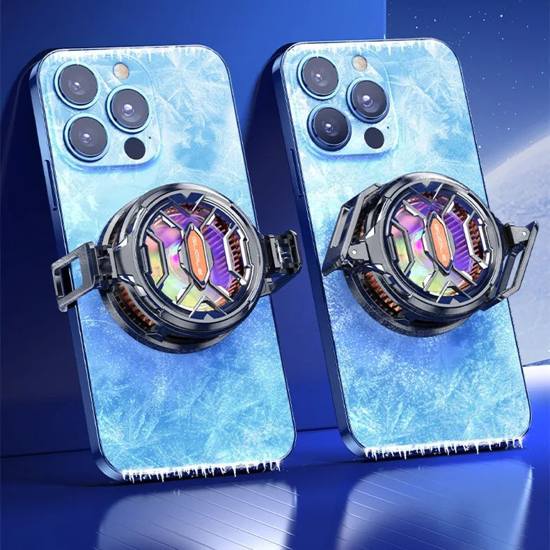 FS03 magnetic semiconductor mobile phone radiator 15W strong cooler, can rotate the back clip mobile phone game cooling fan