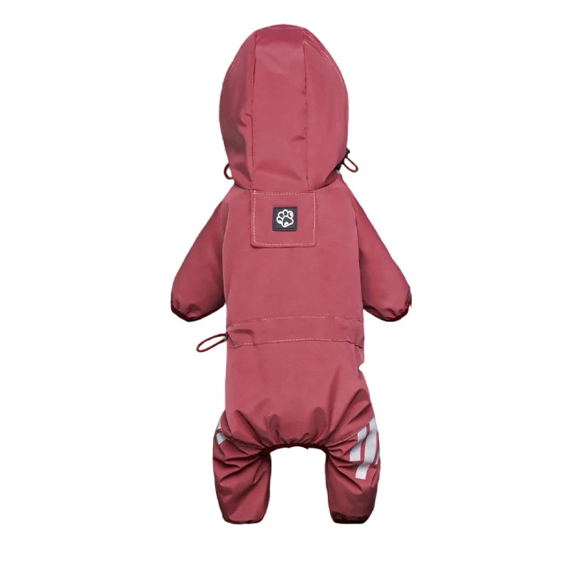 Reflective Waterproof Dog Raincoat Jumpsuit for Small Medium Pets