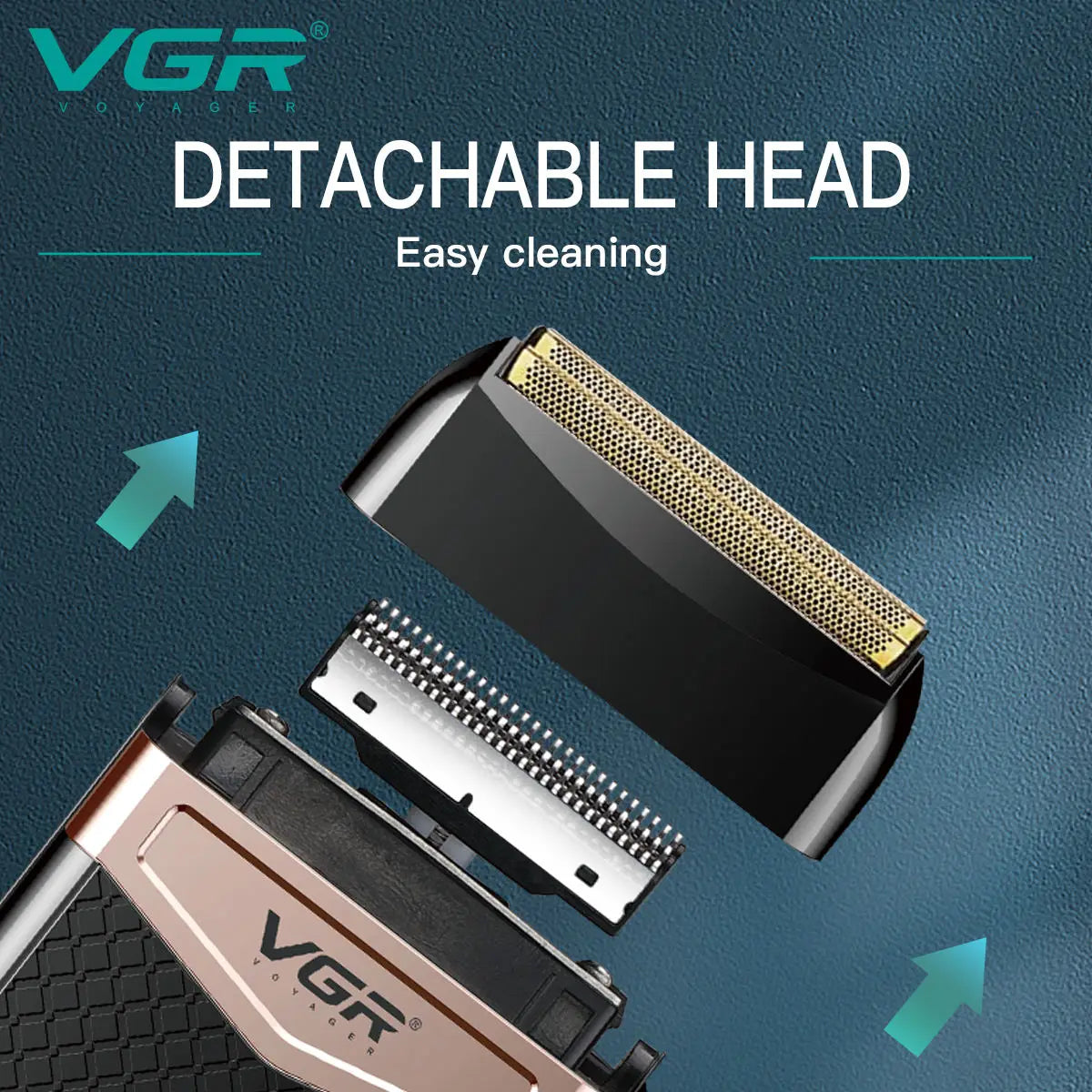 VGR 331 Portable Double Foil Travel Electric Shaver