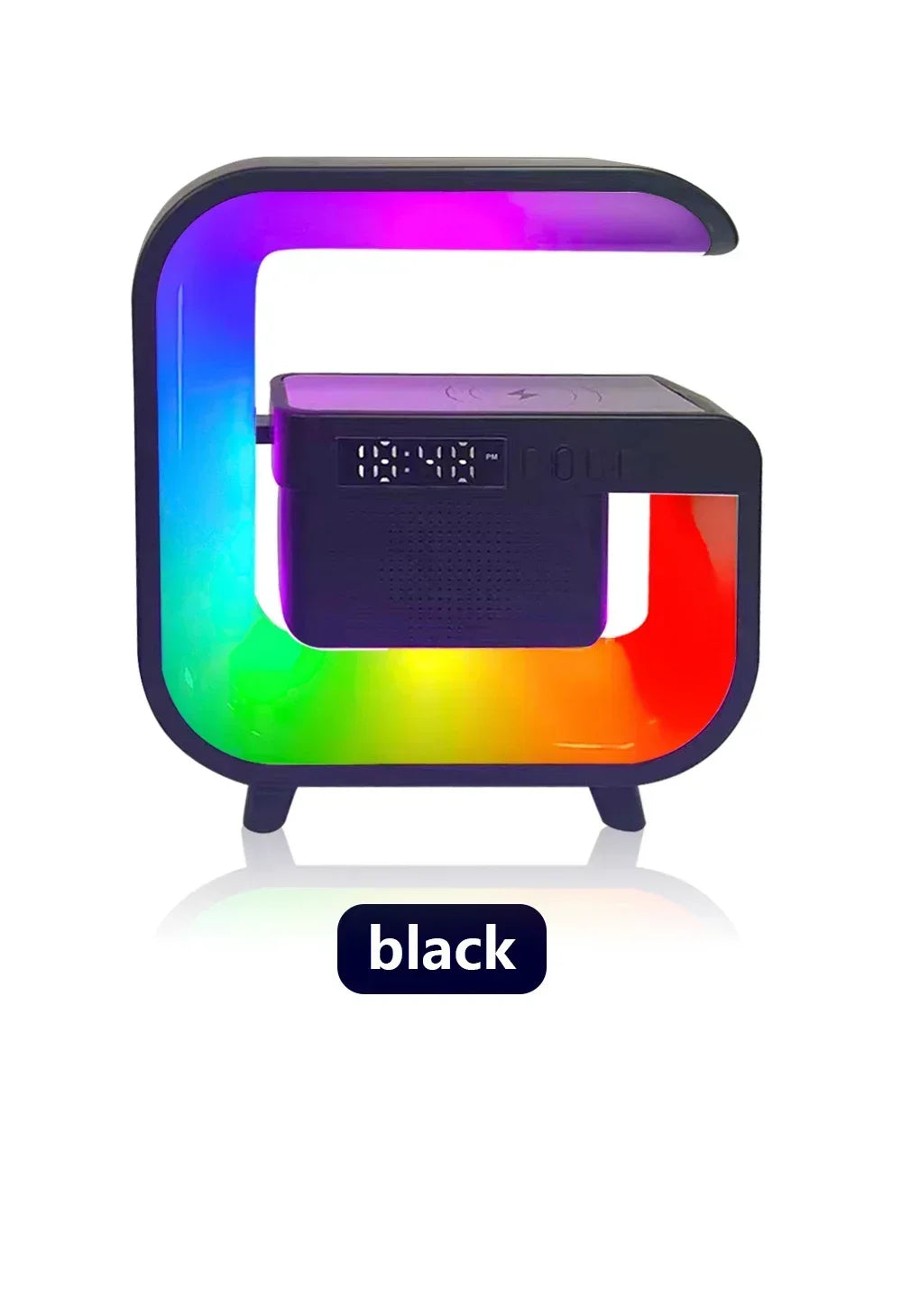 Bluetooth Wireless FM TF Speaker Phone Wireless Charger RGB Light for iPhone Samsung Xiaomi Fast Charging Home Portable Speakers