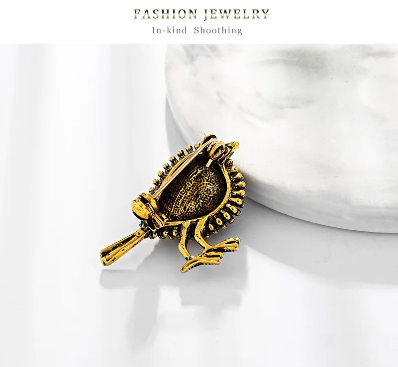 Crystal Bird Animal Brooch Rhinestone Fashion Pin