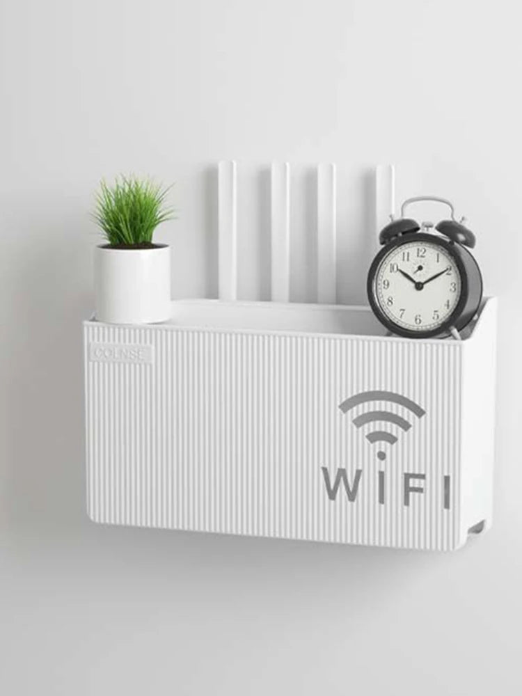 Wireless Wifi Router Shelf Storage Box Wall Hanging ABS Plastic Organizer Box Cable Power Bracelet Organizer Box Home Decor New